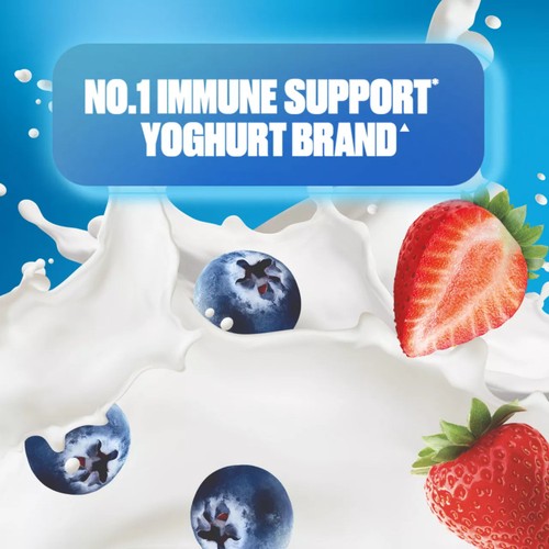 Actimel Strawberry Blueberry Immune Support Yoghurt Drink Multipack