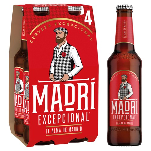 Madri Excepcional Premium Lager Beer Bottle