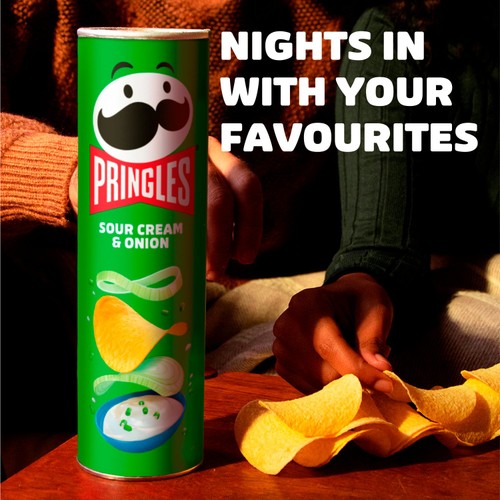 Pringles Sour Cream & Onion Crisps Can