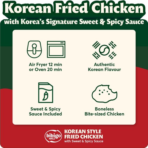 bibigo Korean Style Fried Chicken with Sweet & Spicy sauce