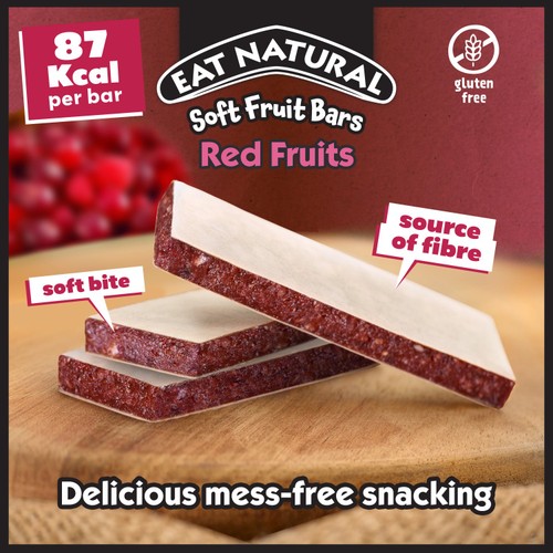Eat Natural Red Berries Soft Fruit Bars