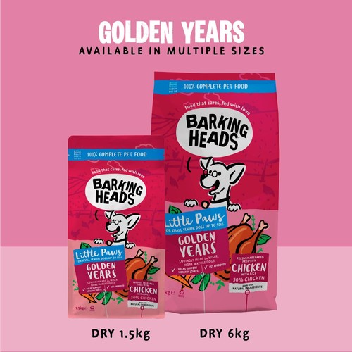 Barking Heads Little Paws Golden Years Dry Dog Food