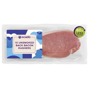 Ocado 10 Unsmoked Back Bacon Rashers