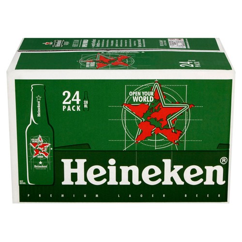 Heineken Lager Beer Bottles