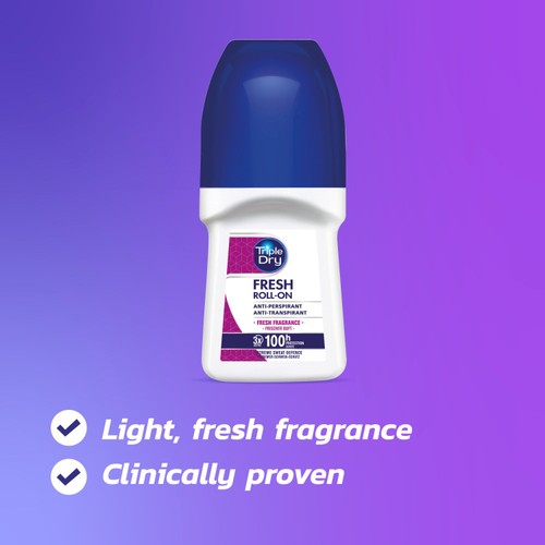 Triple Dry Fresh Fragrance Anti-Perspirant Roll On 100-Hours