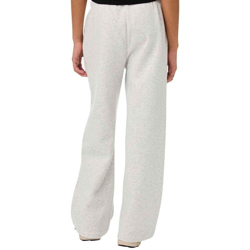 M&S Girls Wide Leg Cotton Rich Joggers, 6-7 Y, Grey Marl