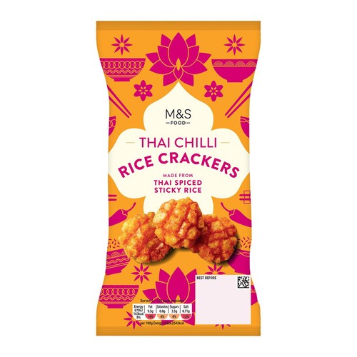 M&S Thai Chilli Rice Crackers