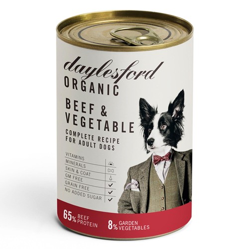 Daylesford Organic Beef and Veg Complete Wet Dog Food