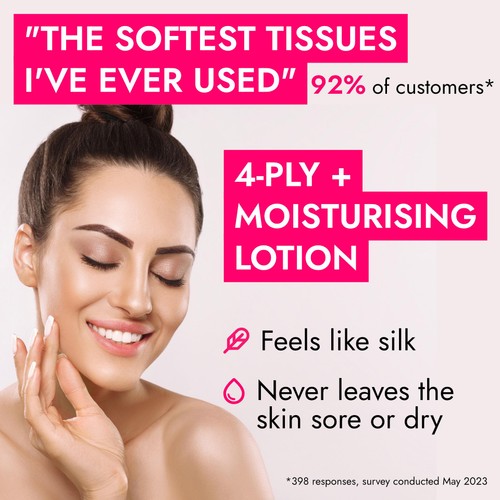 tishoo Hyaluronic Acid-infused 4-Ply Ultra Soft Tissues Various Designs