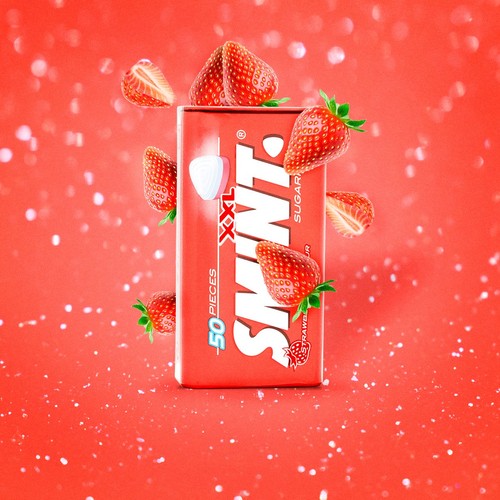 Smint Strawberry Sugar Free Mints