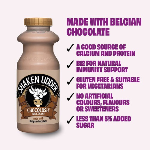 Shaken Udder Chocolush Chocolate Flavoured Milkshake
