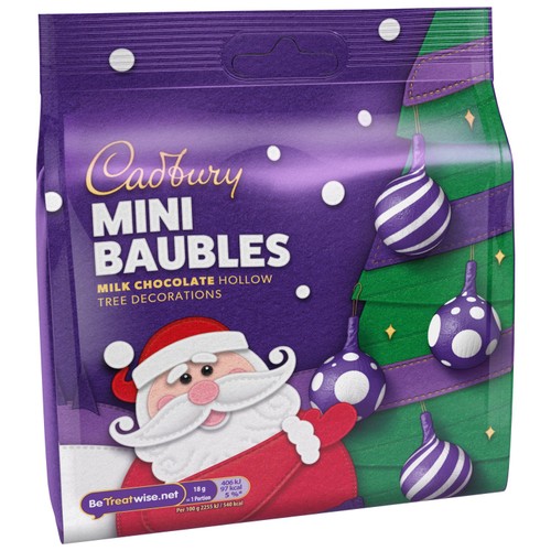 Cadbury 12 Chocolate Bauble Tree Decorations