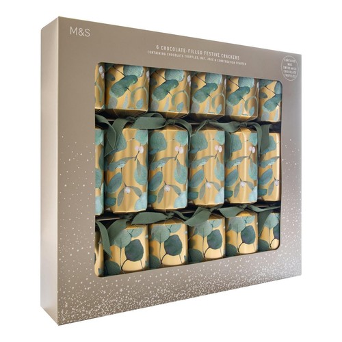 M&S Gold Connoisseur Chocolate Crackers 6 pack