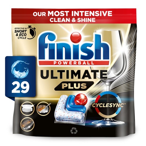 Finish Ultimate Plus All In One Dishwasher Tablets Regular
