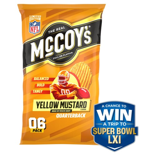 McCoy's  Yellow Mustard Multipack Crisps