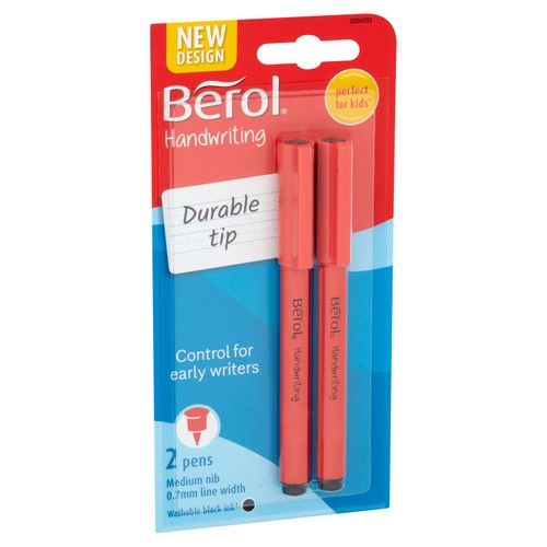 Berol Handwriting Pens Black Ink Washable