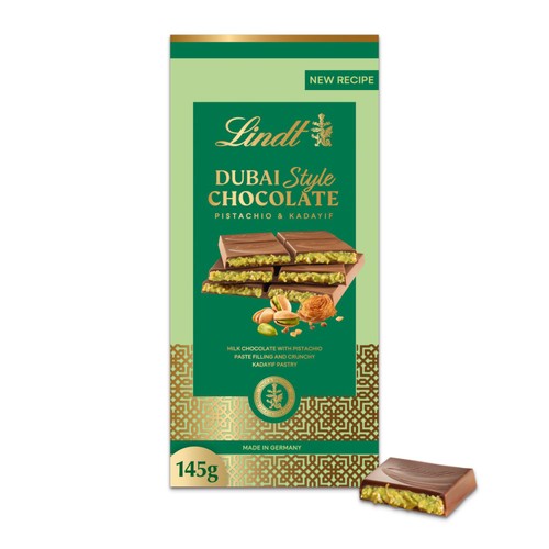 Lindt Dubai Style Milk Pistachio Chocolate Bar