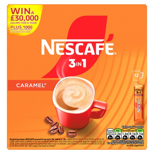 Nescafe Original 3in1 Caramel Box 12pk