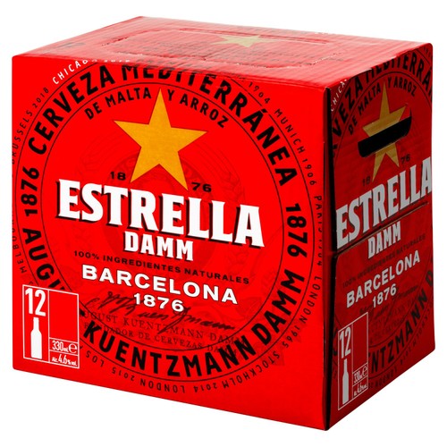 Estrella Damm Premium Spanish Lager Beer Bottles