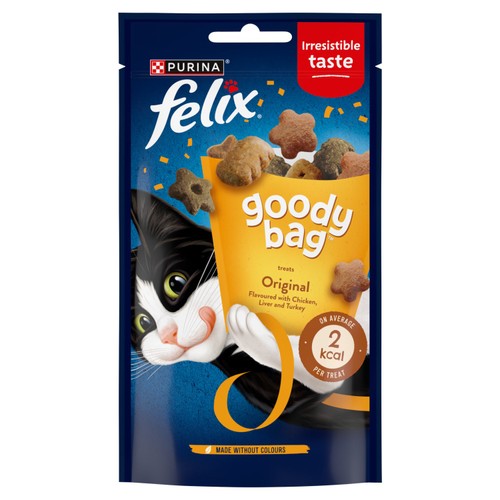 Felix Goody Bag Original Chicken Liver & Turkey Cat Treats 
