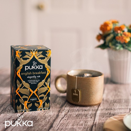 Pukka Organic English Breakfast Tea 20 Home Compostable Black Tea Bags
