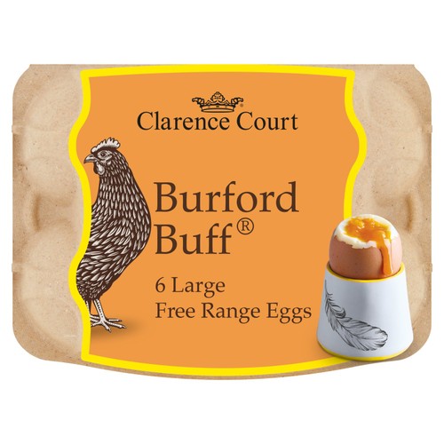 Clarence Court Burford Buff 6 Large Free Range Eggs