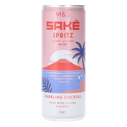 M&S Lychee Sake Spritz