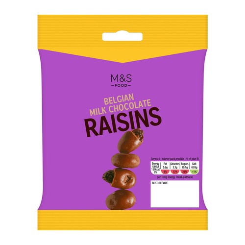 M&S Belgian Milk Chocolate Raisins