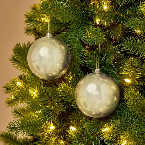 Silver Shatterproof Baubles