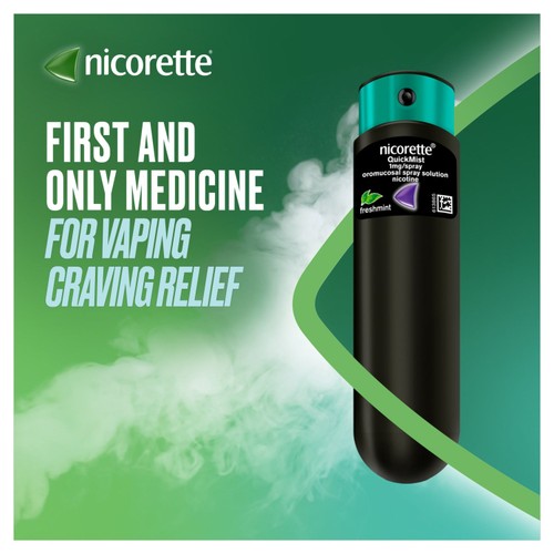 Nicorette QuickMist Mouth Spray, Freshmint Duo, 1 mg (Stop Smoking Aid)