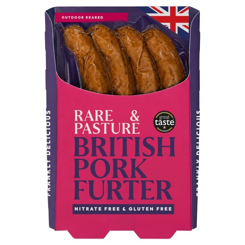 Rare & Pasture British Nitrate Free Porkfurter Hot Dog