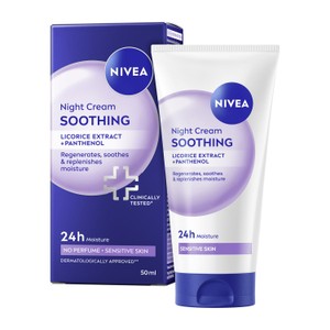 NIVEA Night Cream Face Moisturiser for Sensitive Skin
