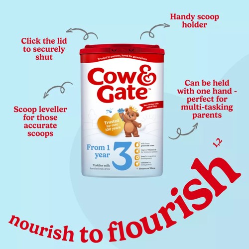 Cow & Gate 3 Toddler Milk Formula 1+ Years