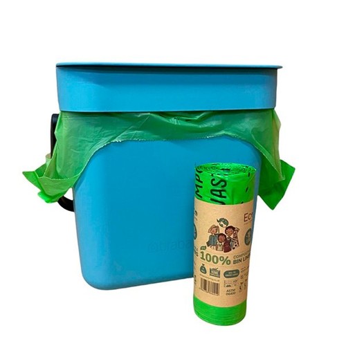 Eco Green Living Certified Compostable 10L Caddy Bags