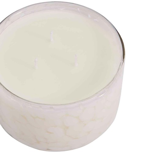 M&S Lychee & Dragonfruit Confetti 3 Wick Candle, White