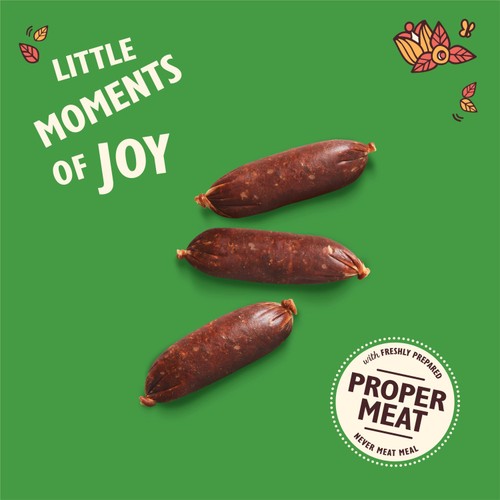 Lily's Kitchen Dog Meaty Treats Cracking Pork and Apple Sausages