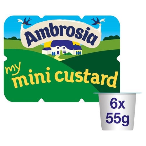 Ambrosia Mini Custard Dessert Snack Pots