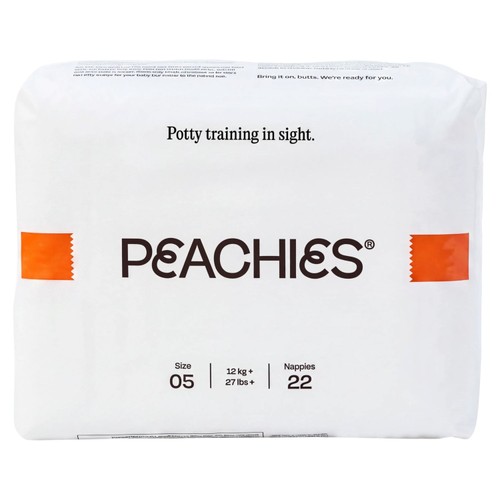 PEACHIES Premium Nappies Size 05 (12+ kg), Single Pack