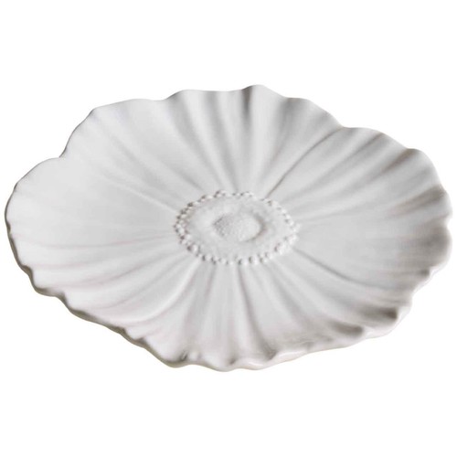 M&S Floral Side Plate, White