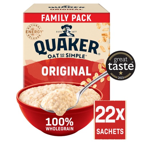 Quaker Oat So Simple Family Pack Original Porridge Sachets Cereal
