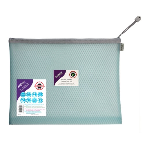 Snopake A4+ EVA Blue Mesh Zip Bag