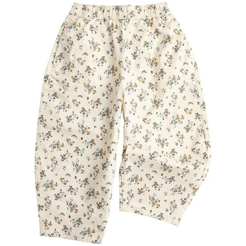 M&S Floral Woven Balloon Trouser, 4-5 Years, Ivory