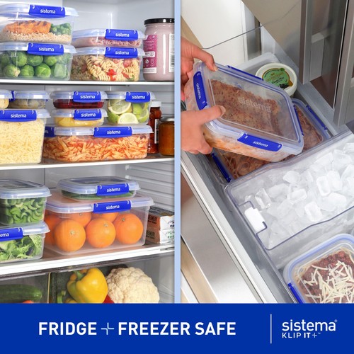 Sistema Klip It Plus Food Containers Starter Set 6 Pack Airtight