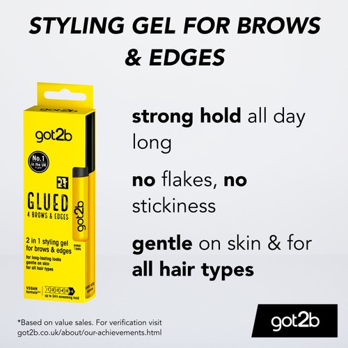 Schwarzkopf got2b Glued 4 Brows & Edges 2 in 1 Hair Gel