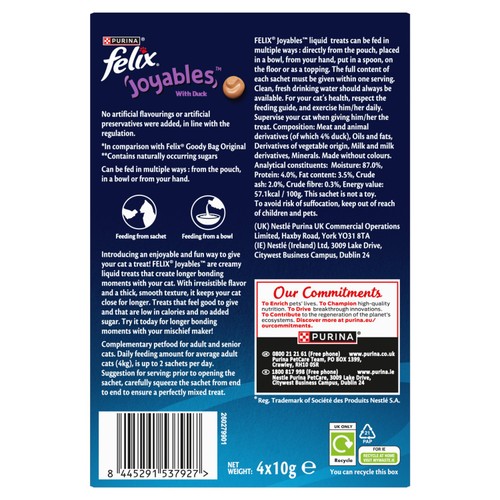 FELIX Joyables Duck Liquid Cat Treat