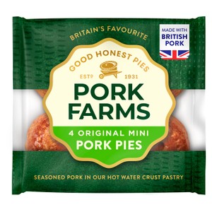 Pork Farms Vegan Porkless Pies 4 Pack 260g