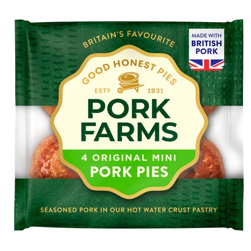 Pork Farms Mini Pork Pie 4pk