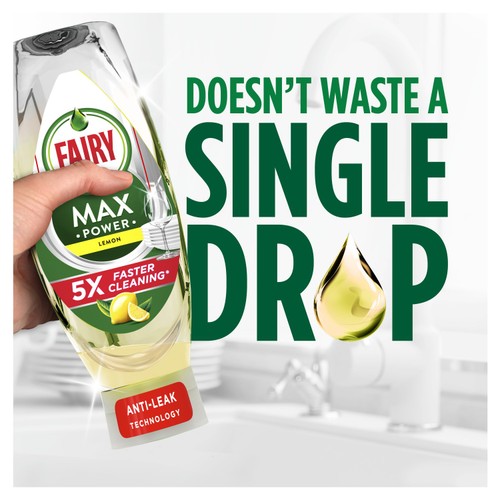 Fairy MaxPower Washing Up Liquid Lemon