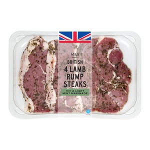 British 4 Minted Lamb Rump Steaks