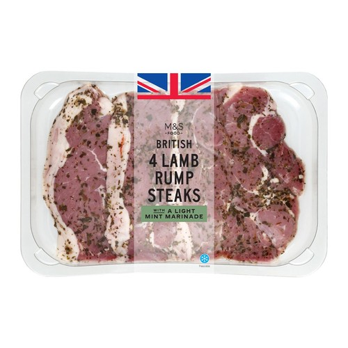 M&S British 4 Minted Lamb Rump Steaks